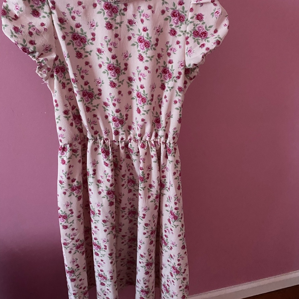 Floral Pink Kids Dress